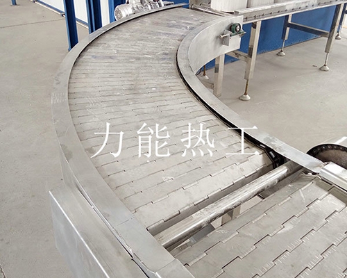 津南不锈钢链板转弯输送机